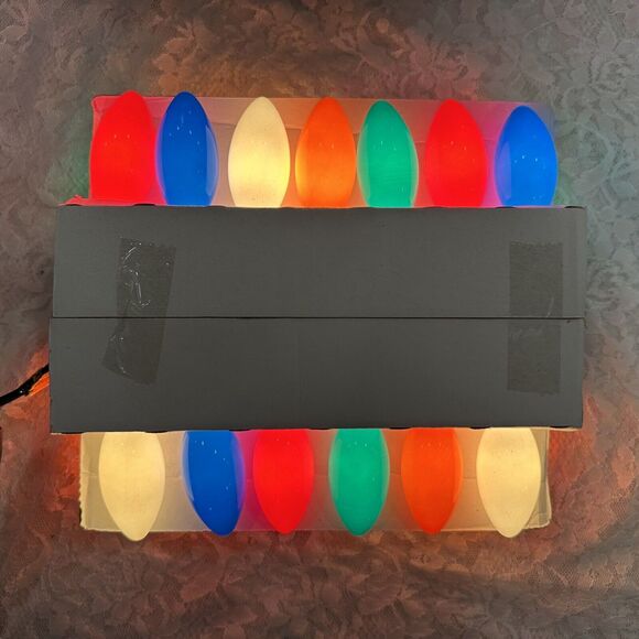 Holiday Time C9 Multi-Color Ceramic Lights 25ct Indoor Outdoor Christmas 24 feet - Picture 6 of 6